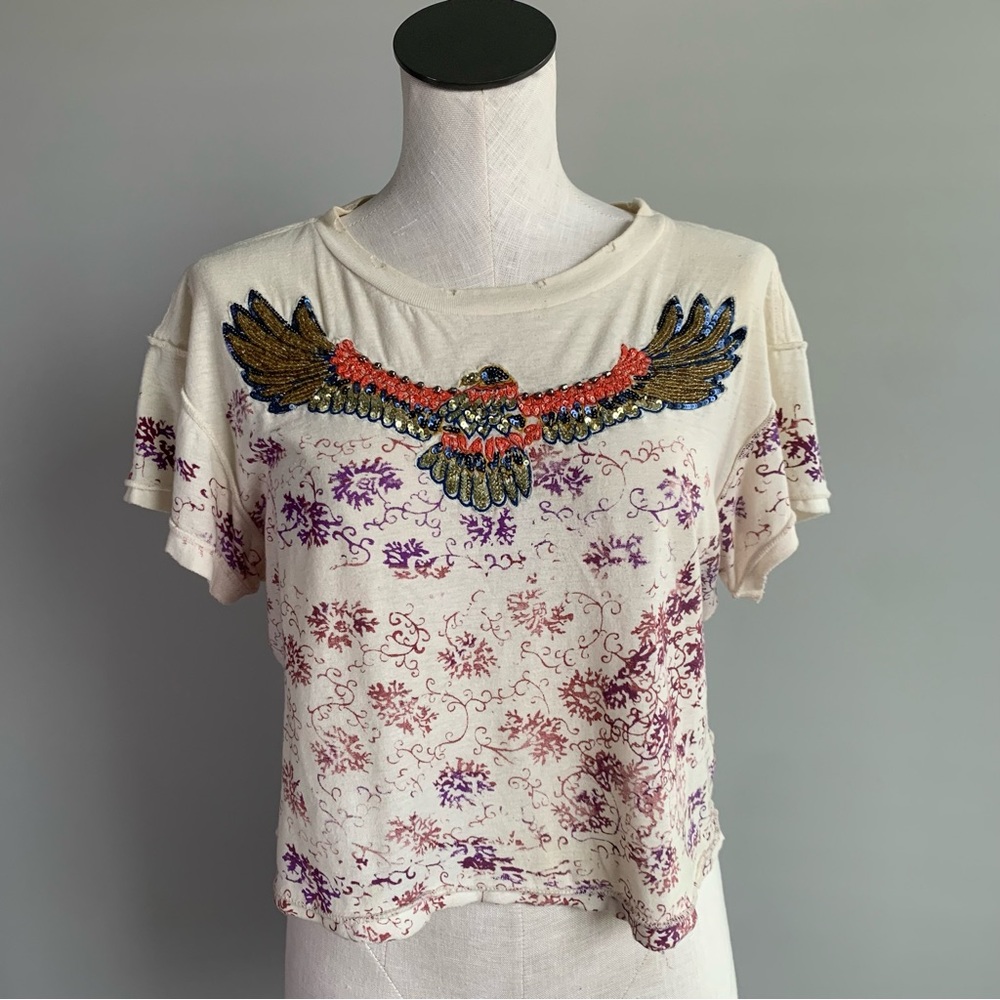 Free People Beaded Top
